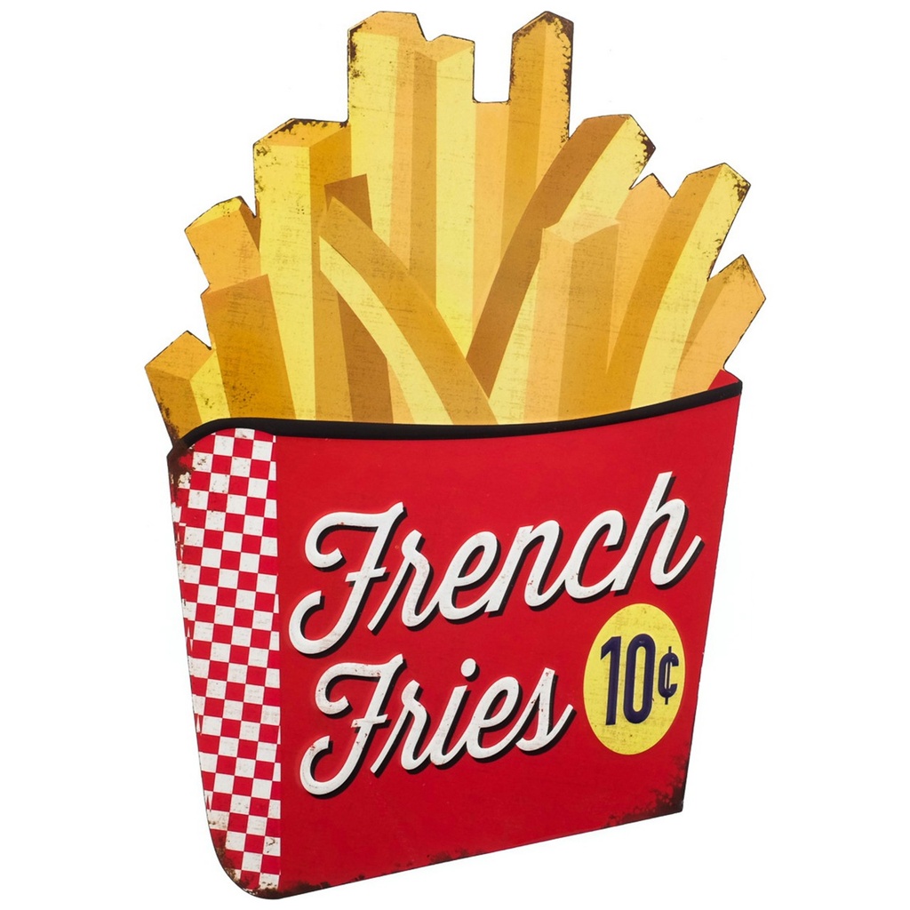 [LA-1821856] Geprägtes Blechschild French Fries