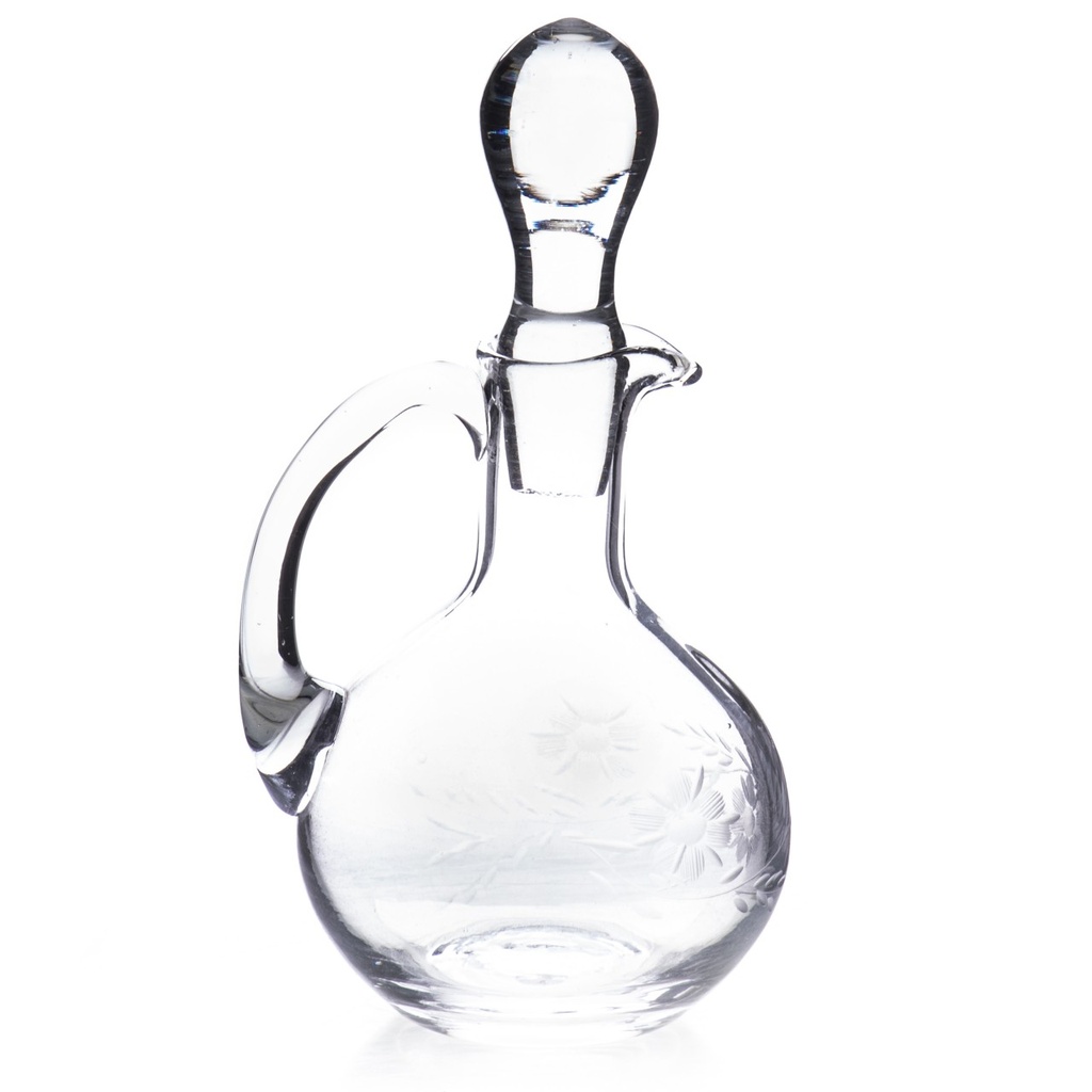 [LA-1821872] Karaffe für Essig / Öl aus handgeschliffenem Glas