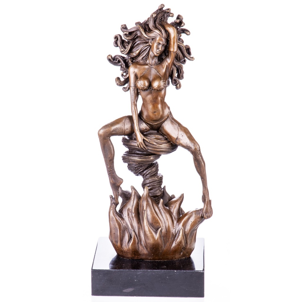 [LA-1821901] Erotische Bronzefigur Weiblicher Akt