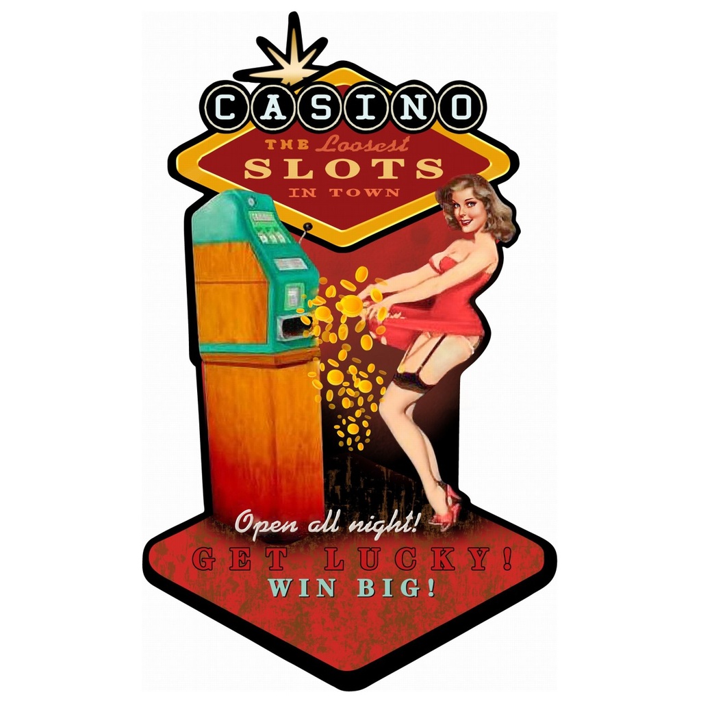 [LA-1821959] Geprägtes Blechschild Casino