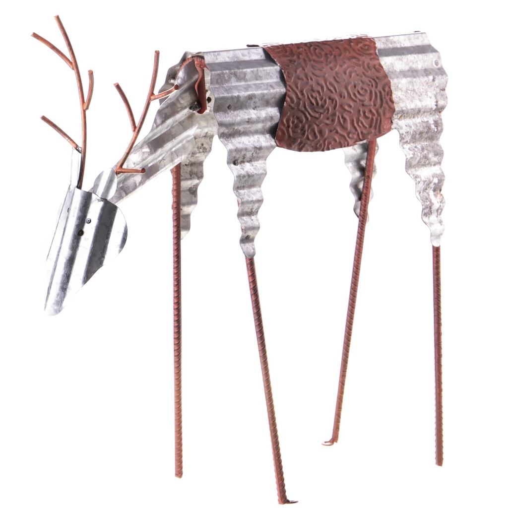 [LA-1821967] Metall Gartenfigur Rentier