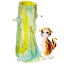 Murano-Stil Glas Vase mit Affe