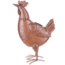 Metall Gartenfigur Huhn