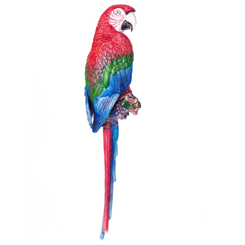 [LA-1822061] Gusseisen Wandfigur Papagei