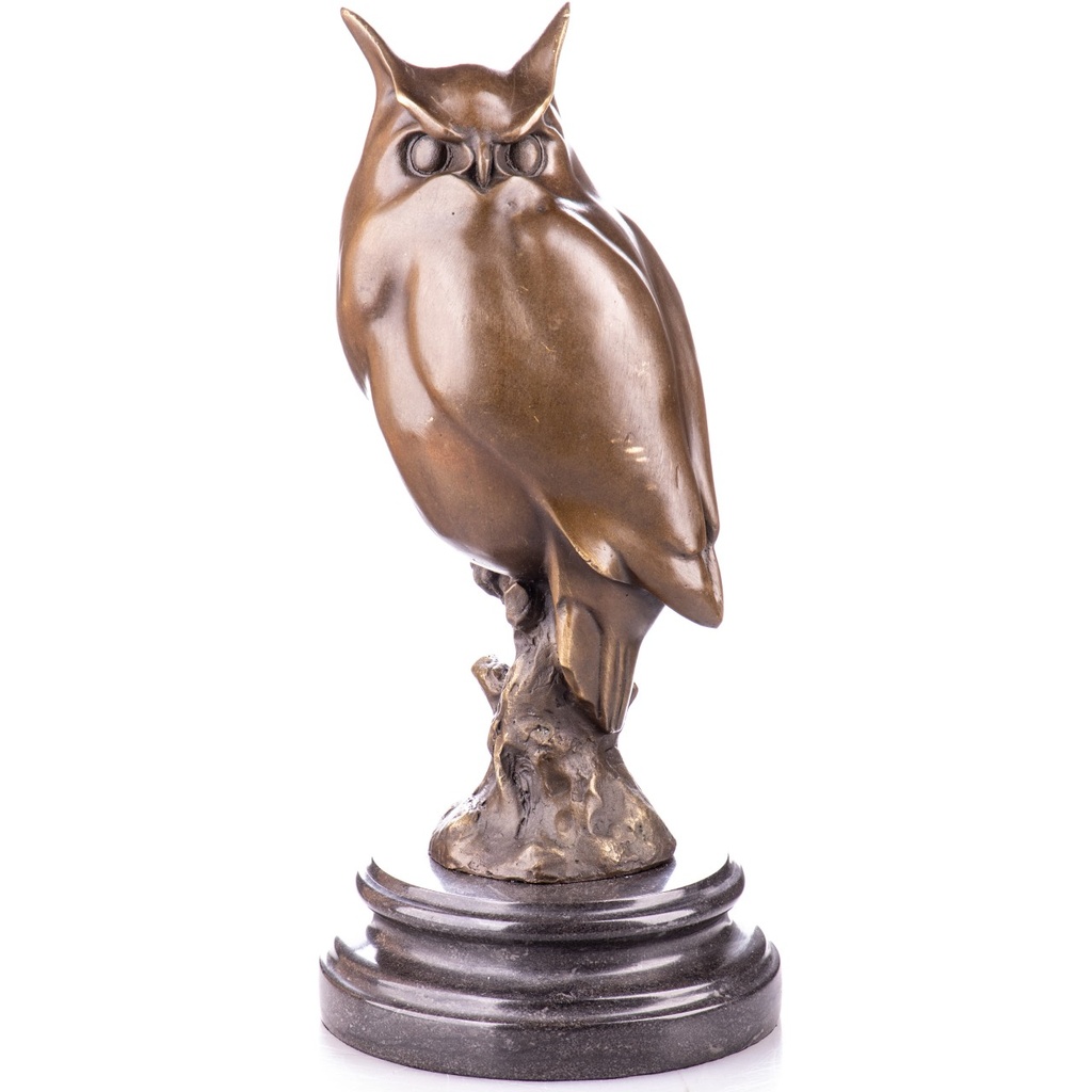 [LA-1822063] Bronzeskulptur Bronzefigur Eule