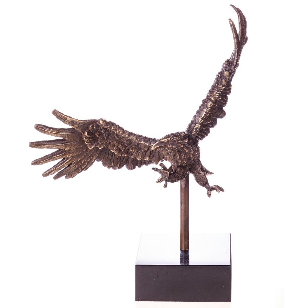 [LA-1822065] Bronzeskulptur Bronzefigur Adler