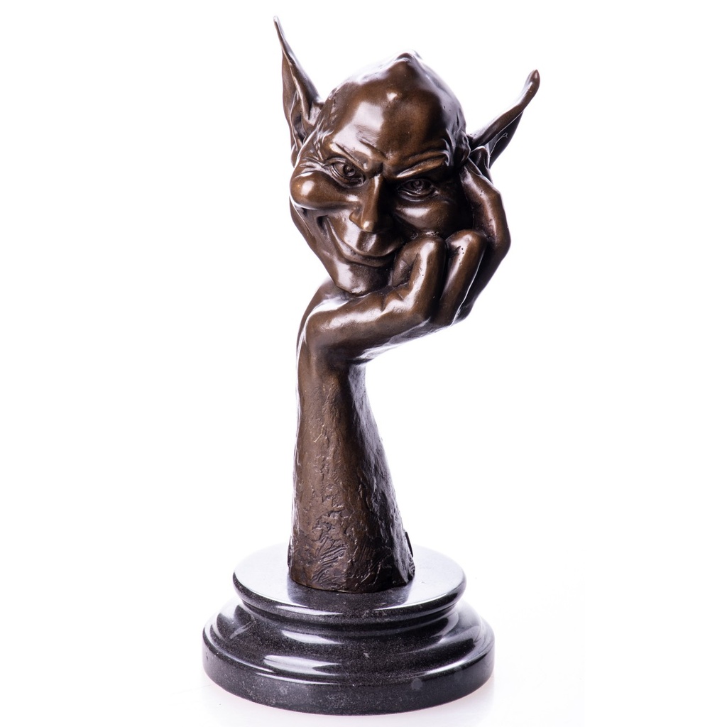 [LA-1822091] Bronzeskulptur Bronzefigur Kobold