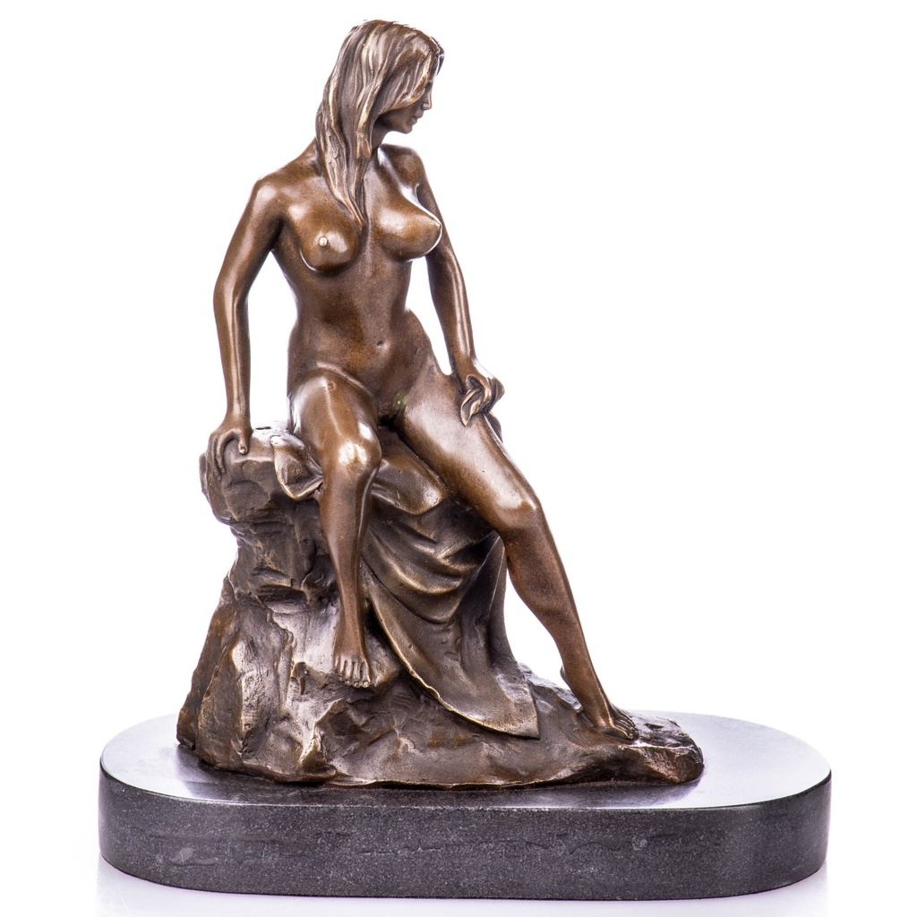 [LA-1822097] Erotische Bronzefigur Weiblicher Akt