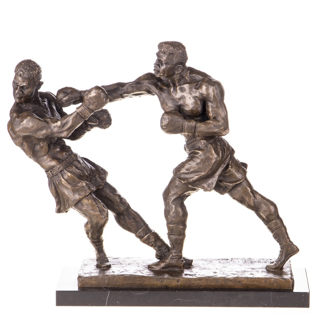 [LA-1822099] Bronzeskulptur Bronzefigur Boxer