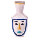 Handbemalte Keramik Gesicht-Vase