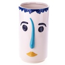 Handbemalte Keramik Gesicht-Vase