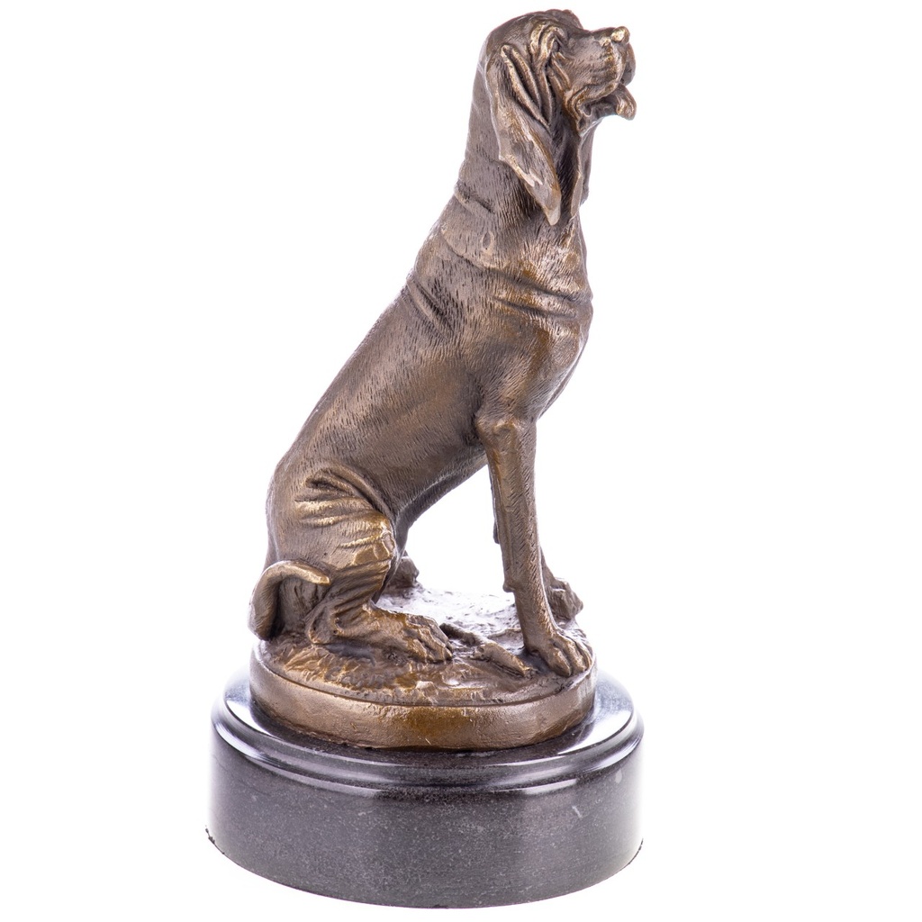 [LA-1822166] Bronzeskulptur Bronzefigur Hund