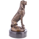 Bronzeskulptur Bronzefigur Hund