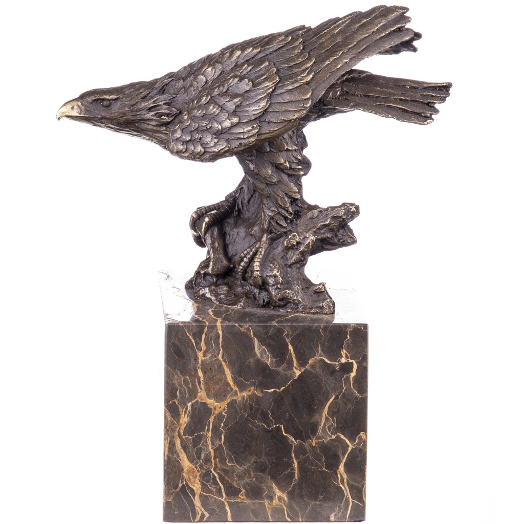 [LA-1822167] Bronzeskulptur Bronzefigur Adler