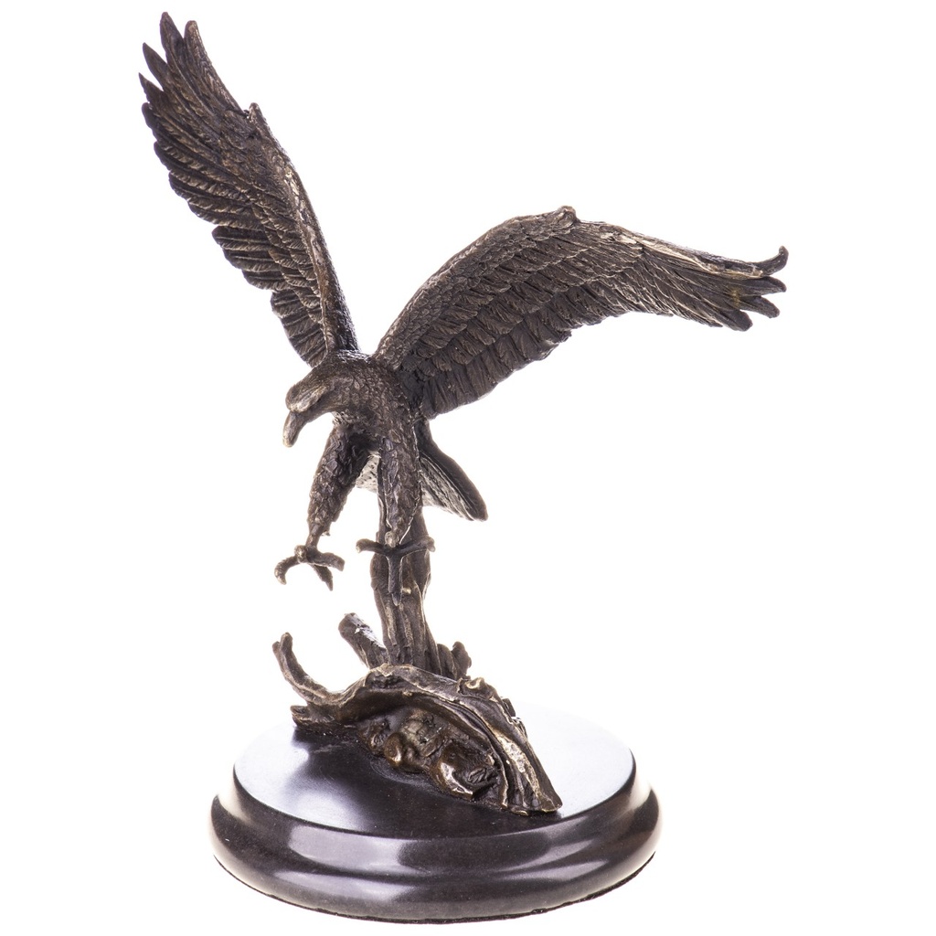 [LA-1822168] Bronzeskulptur Bronzefigur Adler