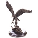 Bronzeskulptur Bronzefigur Adler
