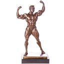 Bronzeskulptur Bronzefigur Bodybuilder