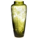 Handgefertigte Kameoglas Vase signiert Gallé und Tip