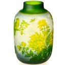 Handgefertigte Kameoglas Vase signiert Gallé und Tip