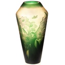 Handgefertigte Kameoglas Vase signiert Gallé und Tip