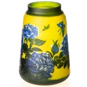 Handgefertigte Kameoglas Vase signiert Gallé und Tip