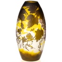 Handgefertigte Kameoglas Vase signiert Gallé und Tip