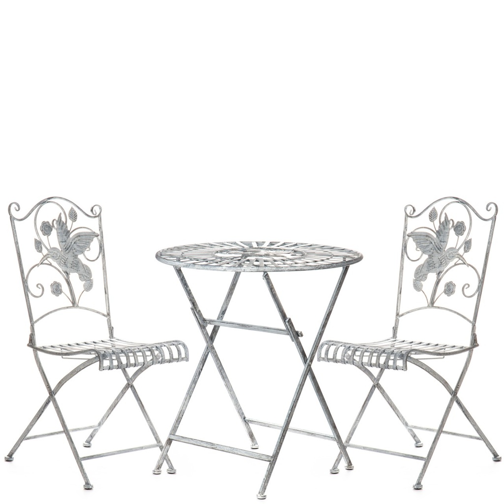 [LA-1822283] Metall Gartengarnitur Set / 3