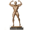Bronzeskulptur Bronzefigur Bodybuilder