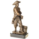 Bronzeskulptur Bronzefigur Pirat