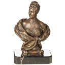 Bronzeskulptur Bronzefigur Büste Auguste Viktoria, Gemahlin Wilhelms II. und die letzte Deutsche Kaiserin und Königin von Preußen
