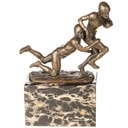 Bronzeskulptur Bronzefigur American Football