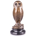 Moderne Bronzefigur Eule
