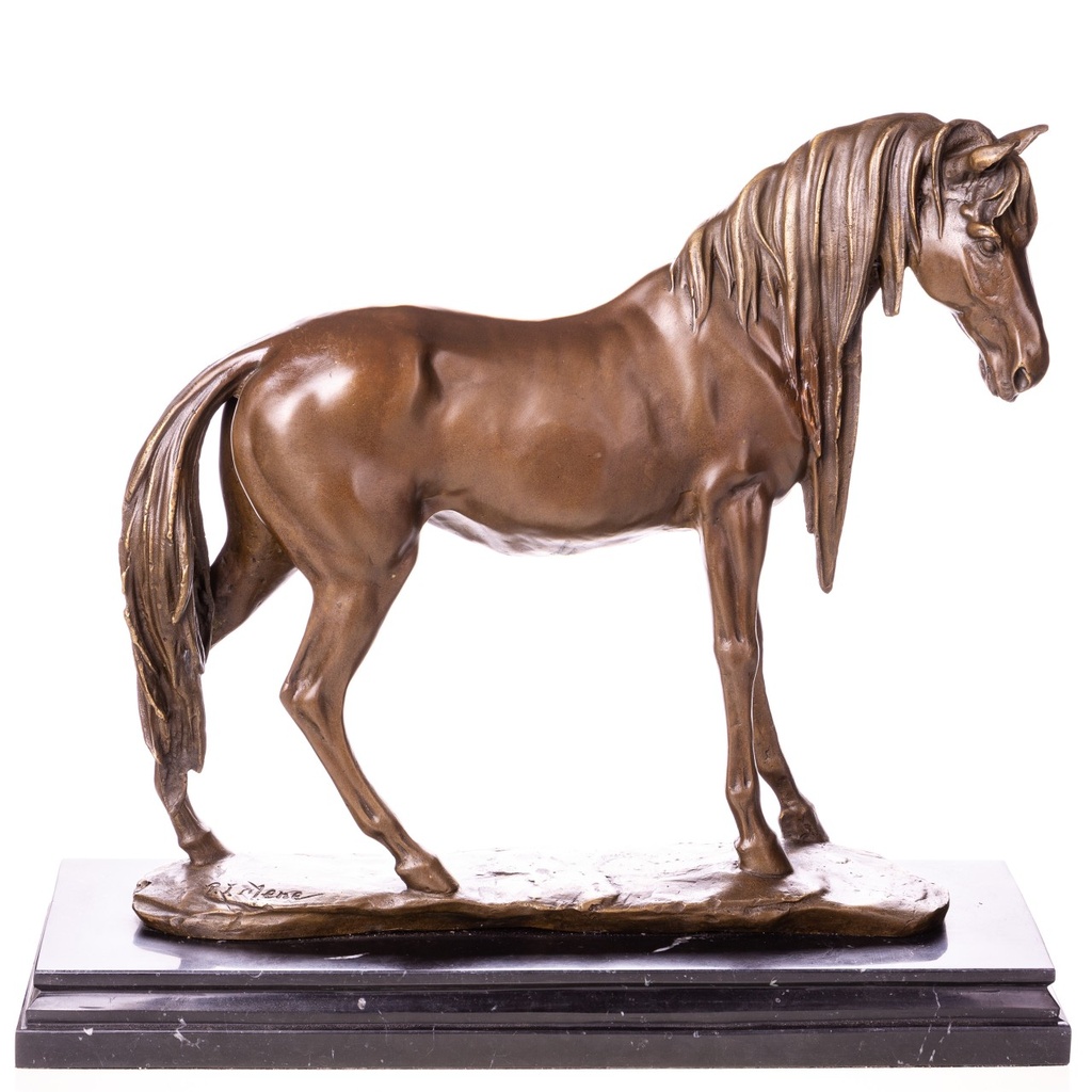 [LA-1822336] Bronzeskulptur Bronzefigur Pferd