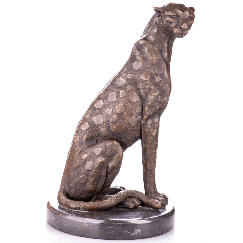 [LA-1822337] Bronzeskulptur Bronzefigur Gepard