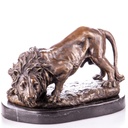 Bronzeskulptur Bronzefigur Löwe