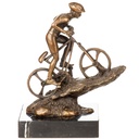 Bronzeskulptur Bronzefigur Mountainbike Fahrer