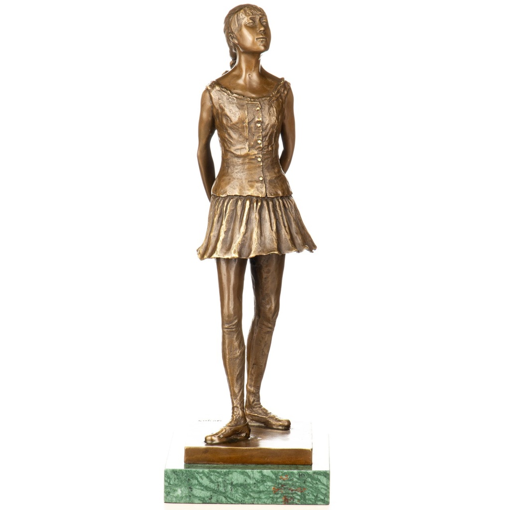 [LA-1822396] Bronzeskulptur Bronzefigur Kleine 14 Jährige Tänzerin nach Degas
