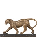 Bronzeskulptur Bronzefigur Leopard