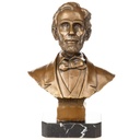 Bronzeskulptur Bronzefigur Büste Abraham Lincoln