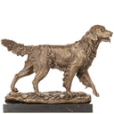 Bronzeskulptur Bronzefigur Jagdhund