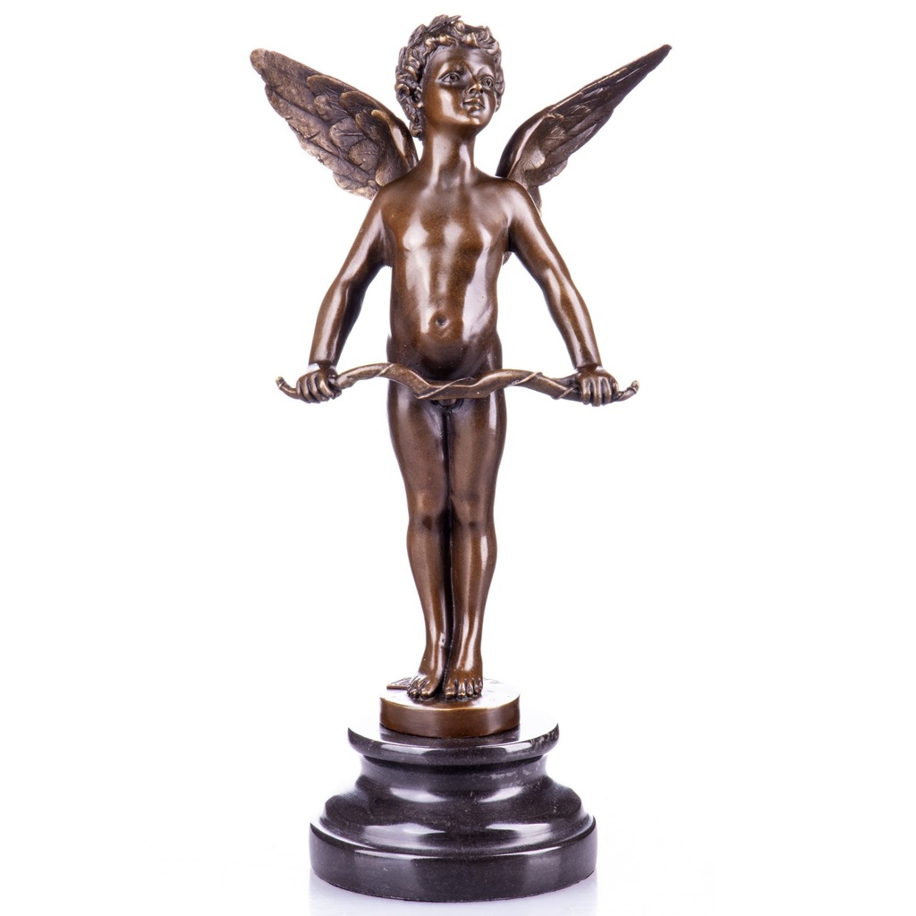 [LA-1822416] Bronzeskulptur Bronzefigur Engel Vici nach A.Moreau