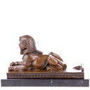 Bronzeskulptur Bronzefigur Sphinx Weinflaschenhalter