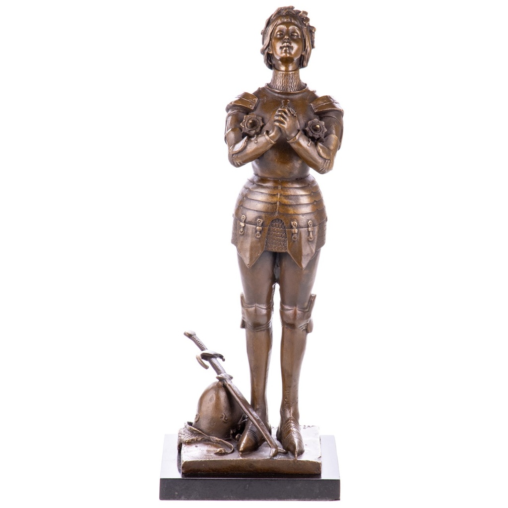 [LA-1822478] Bronzeskulptur Bronzefigur Jeanne d'Arc nach Mercier