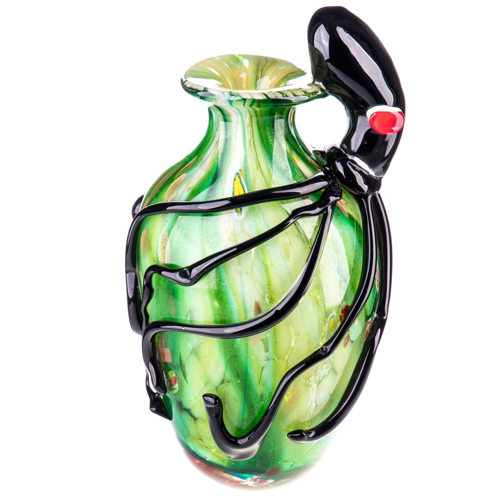 [LA-1822498] Murano-Stil Glas Vase mit Tintenfisch