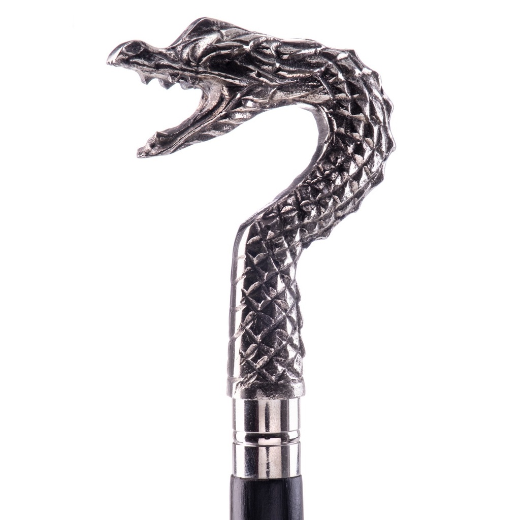 [LA-1822507] Gehstock mit Messingknauf in Form eines Drachen