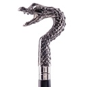Gehstock mit Messingknauf in Form eines Drachen