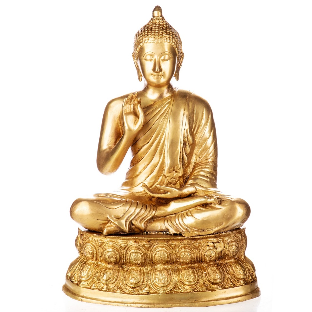 [LA-1822521] Messingfigur Buddha