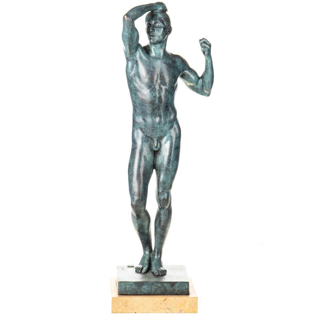 [LA-1822535] Bronzeskulptur Bronzefigur Das Eherne Zeitalter nach Rodin
