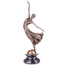 Bronzeskulptur Bronzefigur Tänzerin
