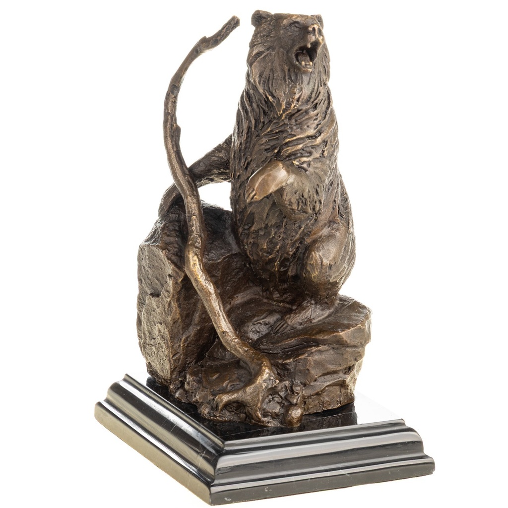 [LA-1822545] Bronzeskulptur Bronzefigur Bär